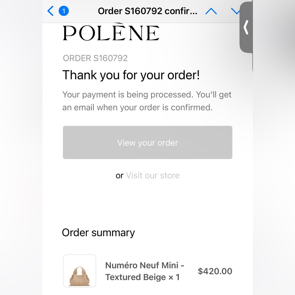 Polène Shoulder Bag in Beige - Picture 8 of 11